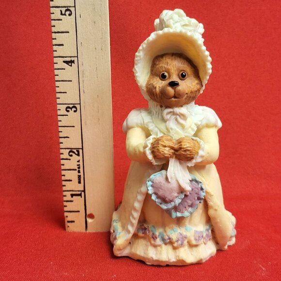Vintage Price Granny Victorian Bear Yellow Dress Figurine Porcelain Bisque 1992 - Picture 7 of 13
